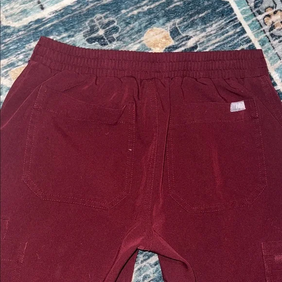 FIGS size XXS Burgundy Pants - Picture 5 of 5